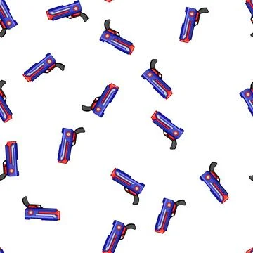 Pattern Toy blaster for children playing fun games Illustrazione stock