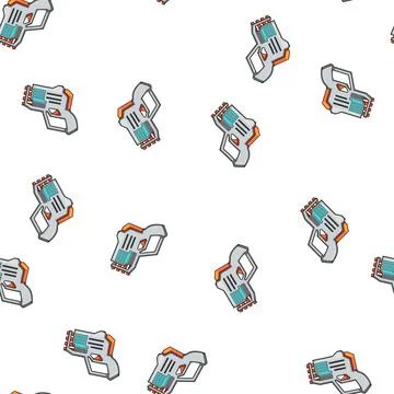 Pattern Toy blaster for games and playful concepts Illustrazione stock