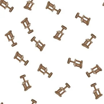 Pattern toy cat tree cartoon vector 스톡 일러스트