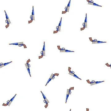 Pattern Toy gun for children playing fun games Illustrazione stock