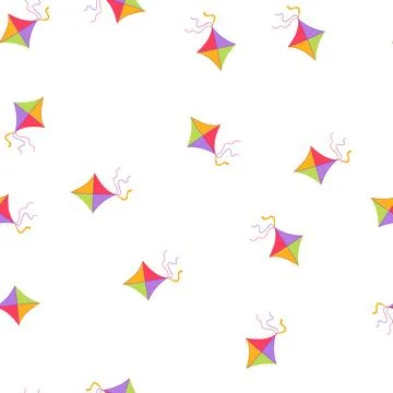 Pattern toy kite cartoon vector 스톡 일러스트
