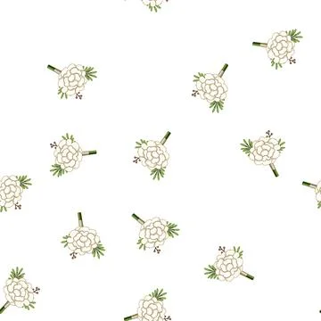 Pattern tradition boutonniere cartoon vector Illustrazione stock