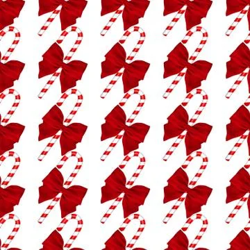 Pattern, traditional Christmas candy Stock Illustration