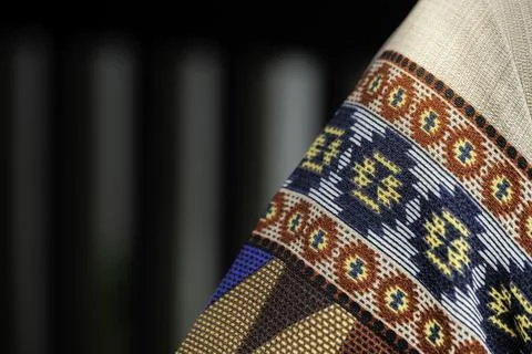 Pattern for traditional clothes batik for background Stockfoto's