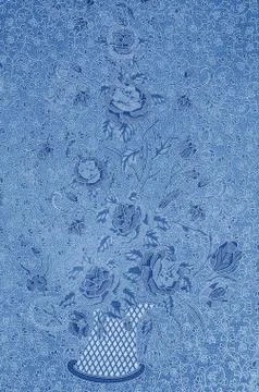 Pattern for traditional clothes include batik Foto stock