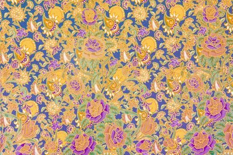 Pattern for traditional clothes include batik Stock Photos