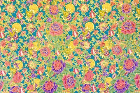 Pattern for traditional clothes include batik Foto stock