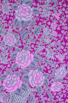 Pattern for traditional clothes include batik Stock Photos