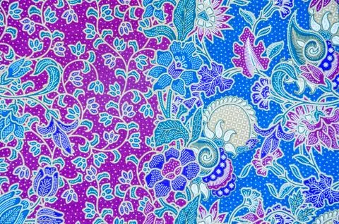 Pattern for traditional clothes include batik Stock Photos
