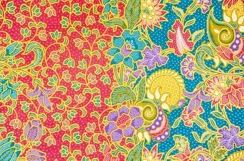 Pattern for traditional clothes include batik Foto stock