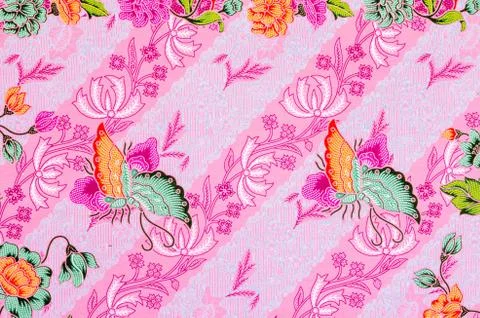 Pattern for traditional clothes include batik. 스톡 사진