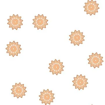 Pattern traditional gingerbread cartoon vector 스톡 일러스트