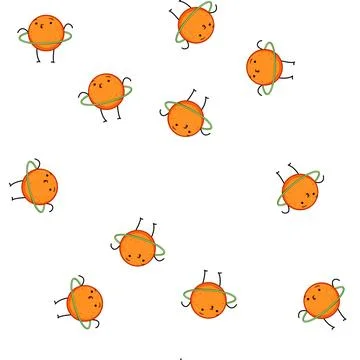 Pattern training fruit fitness character cartoon vector Stock Illustration