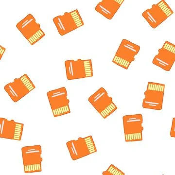 Pattern transfer microsd card cartoon vector 스톡 일러스트