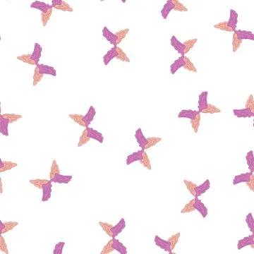 Pattern translucent fairy wings cartoon vector Stock Illustration