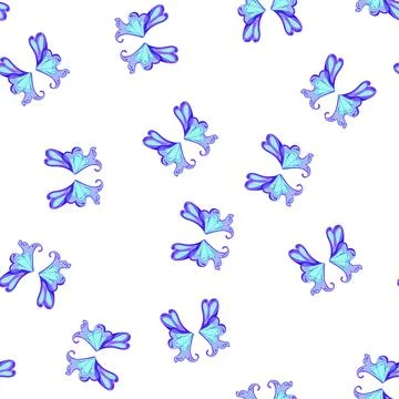 Pattern translucent fairy wings cartoon vector Stock Illustration