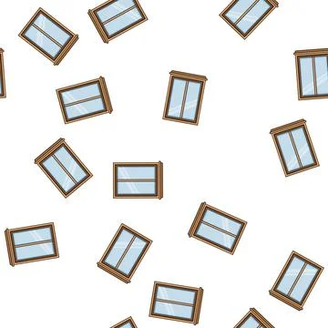 Pattern transom window frame cartoon vector Stock Illustration