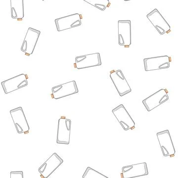 Pattern transparent canister plastic cartoon vector Stock Illustration