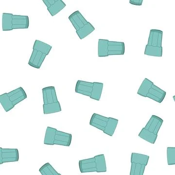 Pattern transparent glass cup cartoon vector Stock Illustration