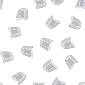 Pattern transparent plastic bucket container cartoon vector Stock Illustration