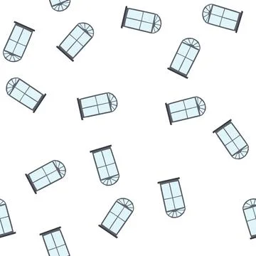 Pattern transparent window frame cartoon vector イラスト素材