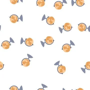 Pattern travel globe cartoon vector Illustrazione stock