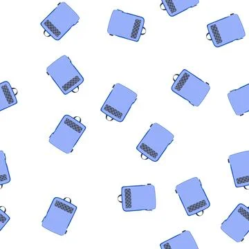 Pattern travel packing cube cartoon vector Stock Illustration