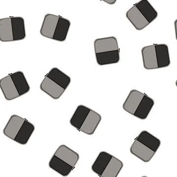 Pattern Travel packing cube organizing luggage for efficient journey Illustrazione stock