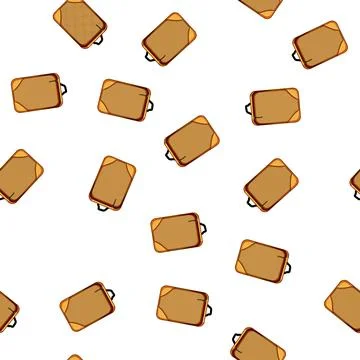Pattern Travel packing cube organizing luggage contents vector 库存插图