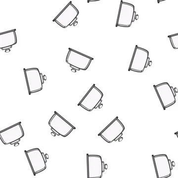 Pattern tray cake dome cartoon vector Stock Illustration