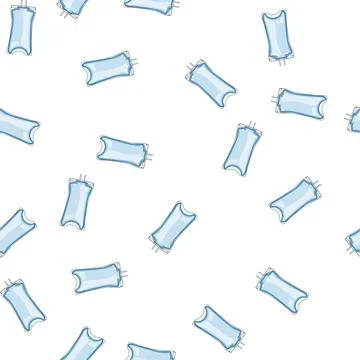 Pattern treatment iv drip bag cartoon vector イラスト素材