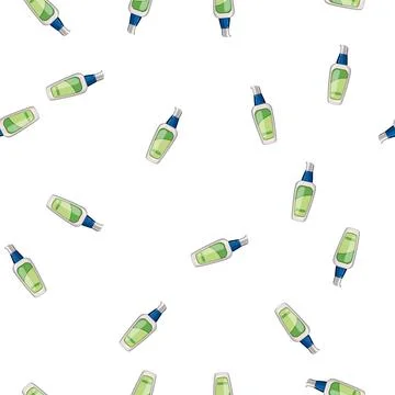 Pattern treatment lotion cartoon vector sign color Stock Illustration