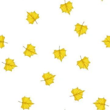 Pattern tree autumn leaf cartoon vector Illustrazione stock