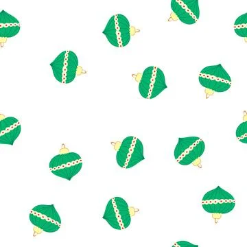 Pattern tree christmas toys cartoon vector Stock Illustration