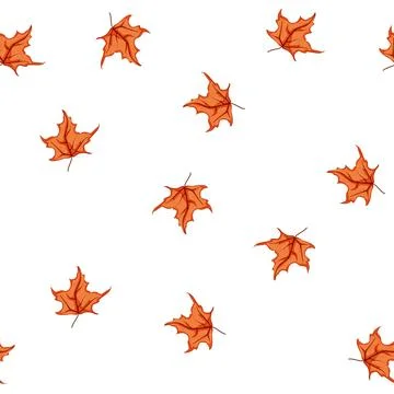 Pattern tree maple leaf cartoon vector 스톡 일러스트