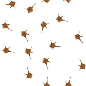 Pattern tree stump cartoon vector Stock Illustration