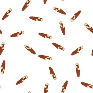 Pattern tree wood log cartoon vector 스톡 일러스트