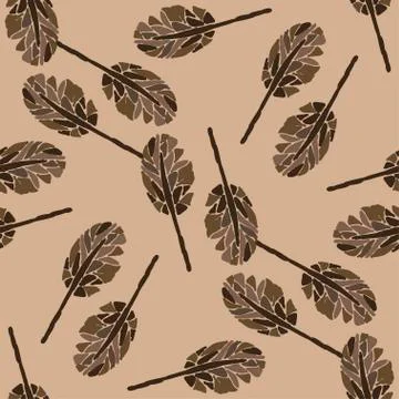 Pattern trees for decorative Illustrazione stock