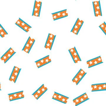 Pattern trend duct tape y2k style cartoon vector Stock Illustration