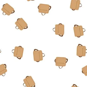 Pattern trendy messenger bag cartoon vector Stock-Illustration