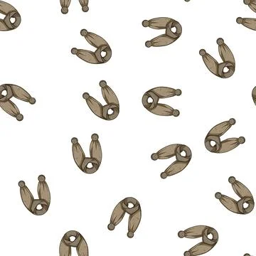 Pattern trendy scarf kid cartoon vector 스톡 일러스트
