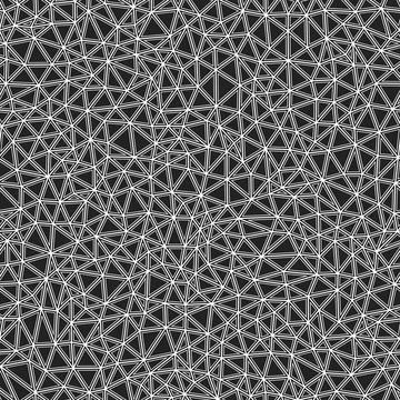 Pattern of triangle shapes. Tiny triangles size. Solid shapes in frames. Bl.. Stock Illustration