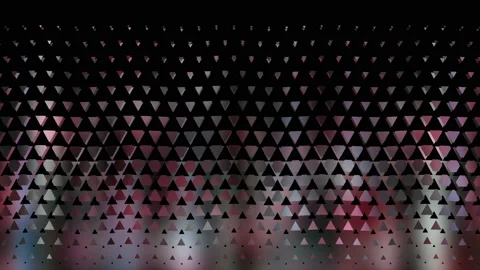 Pattern - Triangles. Abstraction. Fluctuation of a glare canvas with a geometric Stock Footage 152551653