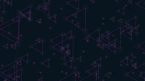 A Pattern Of Triangles And Circles Video stock 247241304