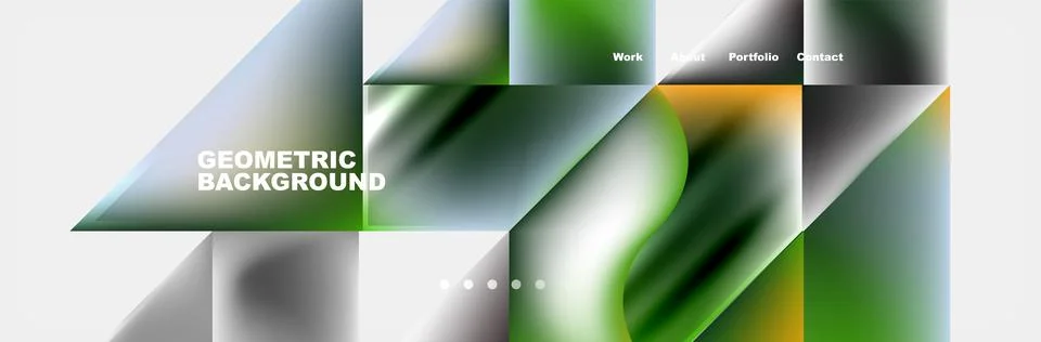 A pattern of triangles in a geometric background like a rectangle of grass Illustrazione stock