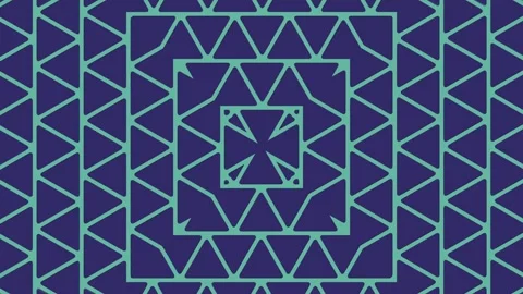 Pattern of triangular geometric figures. 3d rendering loop animation Stock Footage 274475186