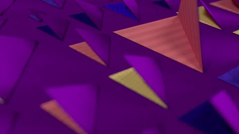 A pattern of triangular shapes is unfolding to a diamond-shaped figures Stock Footage 143188812