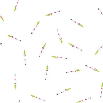 Pattern tribal boho arrow cartoon vector Illustrazione stock
