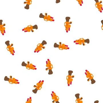 Pattern trigger water gun toy cartoon vector イラスト素材