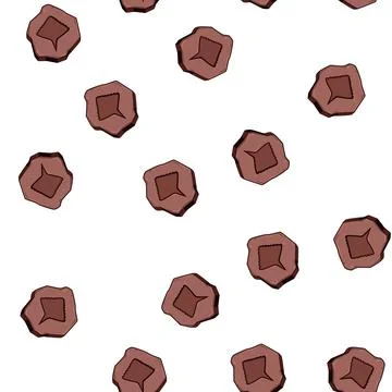 Pattern trilobite fossil cartoon vector Stock Illustration